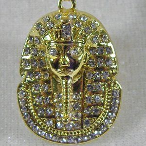 Unisex Iced Out Egyptian Pharaoh Pendant